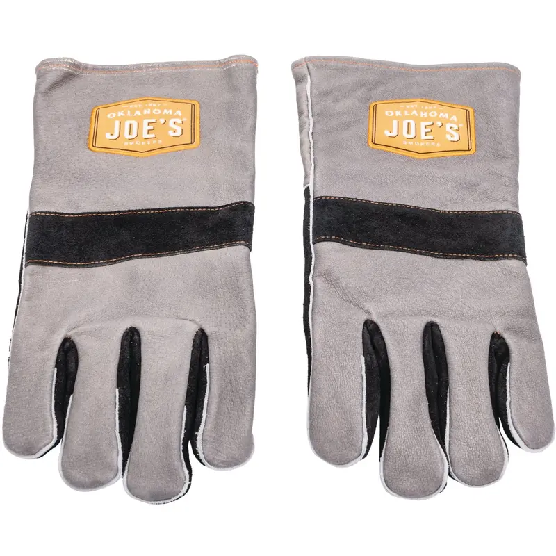 Oklahoma Joe’S Leather Smoking Gloves – One-Size-Fits-Most Heat-Resistant Hand Protection 1