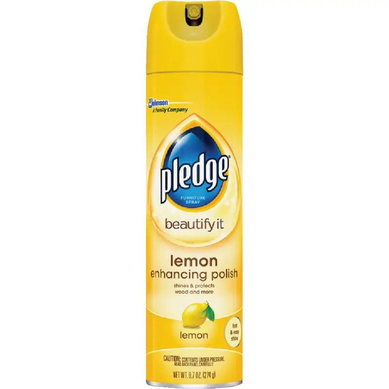 Pledge Lemon-Scented Furniture Polish – 9.7 Fl Oz Bottle 1