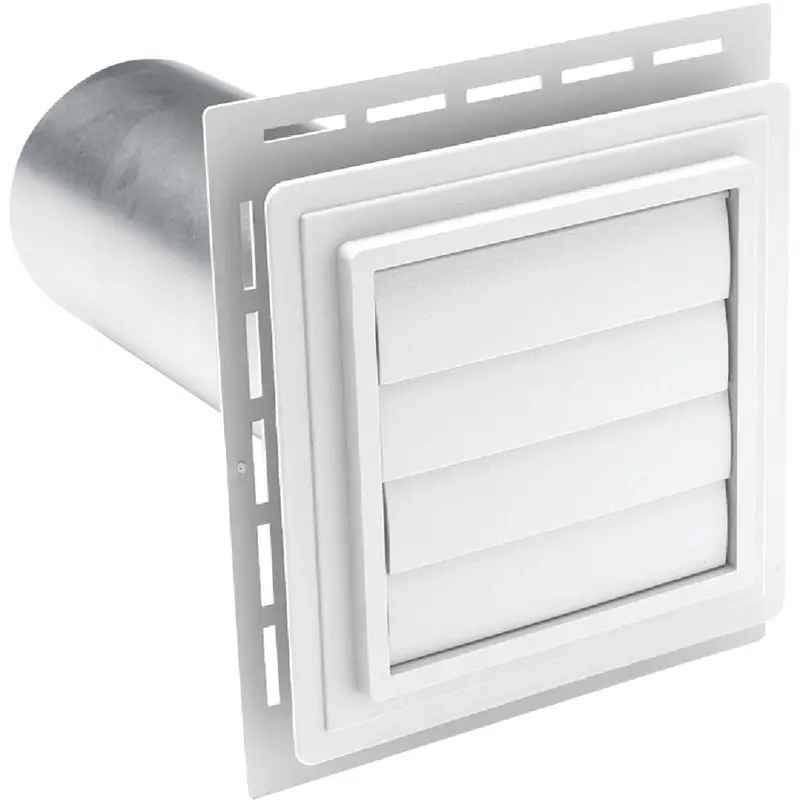 Ply Gem White Vinyl Utility Vents – 7" × 7" Size 1
