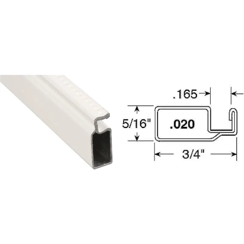 Prime-Line Make-2-Fit Aluminum Screen Frame – 3/4" × 5/16" × 72" White 1
