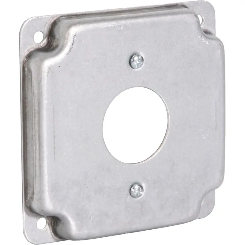 Raco 4" X 4" Square Receptacle Cover With 1-13/32" Opening 1