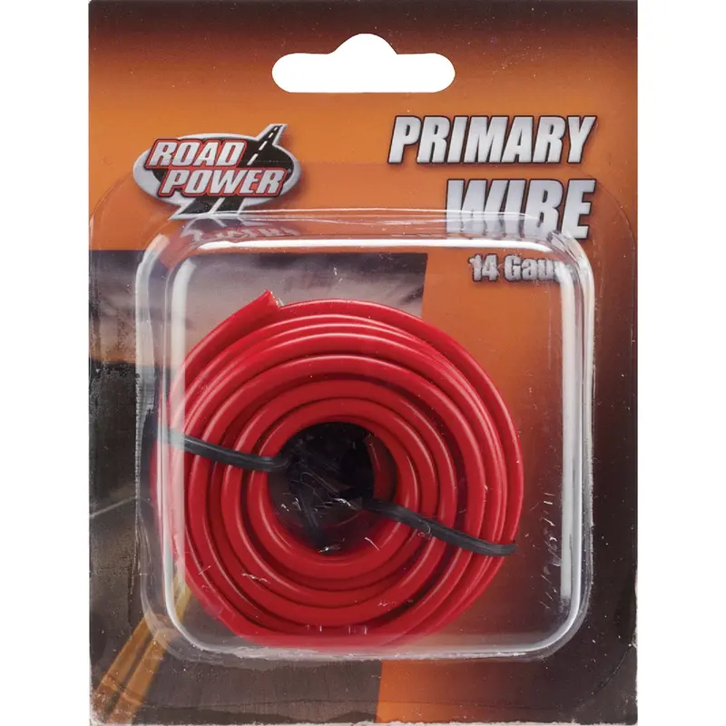 Road Power Primary Wire – 17 Ft., 14 Awg, Red Pvc-Coated 1