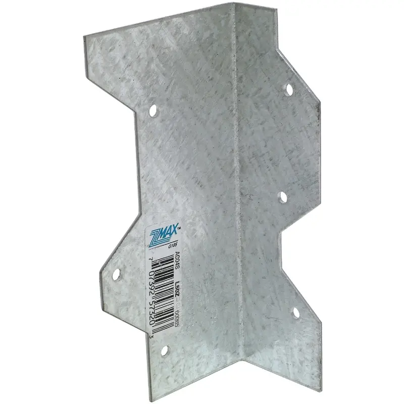 Simpson Strong-Tie Zmax Galvanized L-Angle Bracket – 5 In., 16-Gauge Reinforcing Steel 1