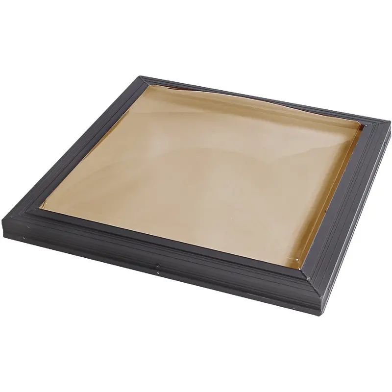 Sun Tek Bronze Curb-Mount Skylight – 24" × 24" Fixed Frame For Roof Installation 1
