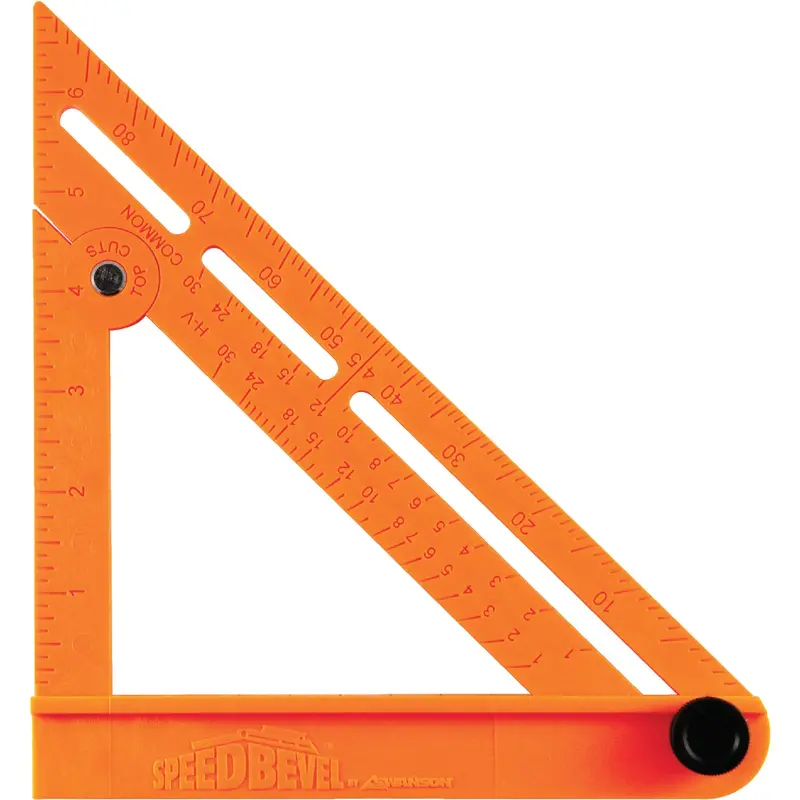 Swanson 7" Folding Plastic Speed Bevel – T-Bevel & Square Combo Tool 1