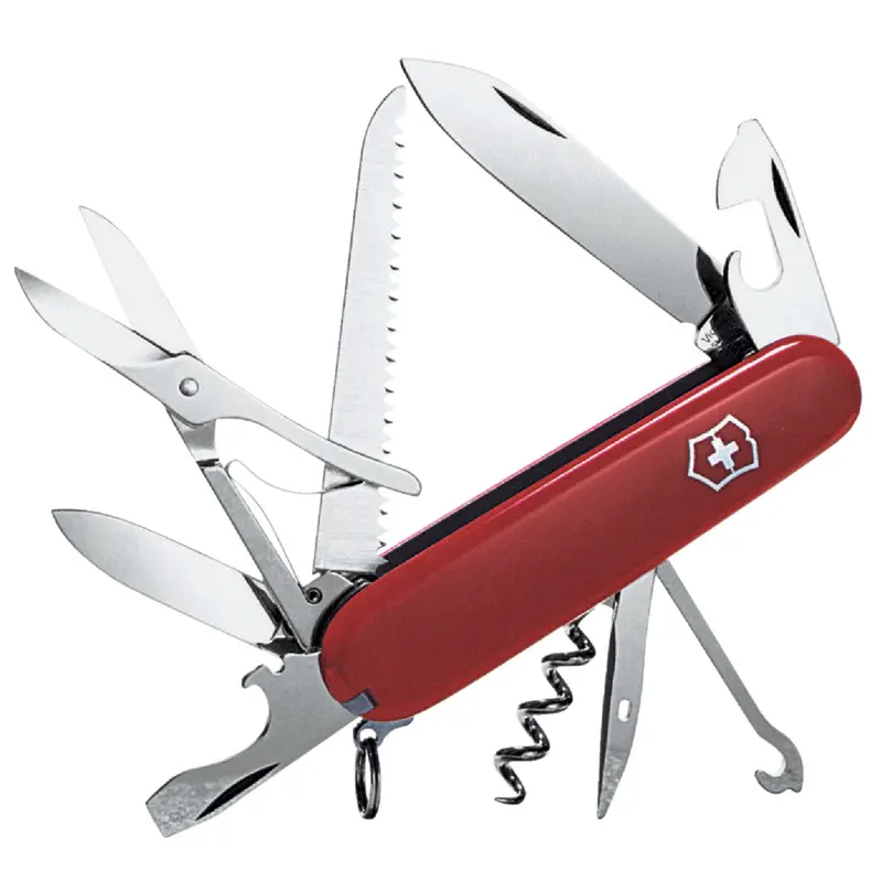 Victorinox Huntsman Swiss Army Knife – 15-Function, 3.5" Red Handle 1