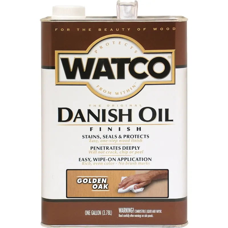 Watco Danish Oil Finish – 1 Gallon, Golden Oak Tone 1