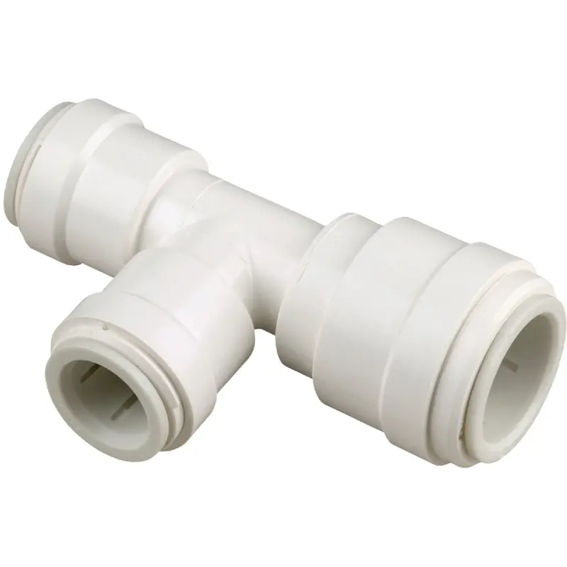 Watts Quick-Connect Plastic Tee – 3/4" × 1/2" × 1/2", Reducing Fitting For Pex Or Polybutylene Tubing 1