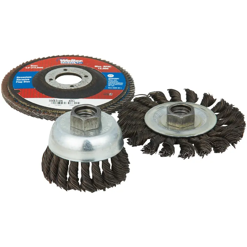 Weiler Vortec Angle Grinder Abrasive Kit – 3-Piece Assortment 1